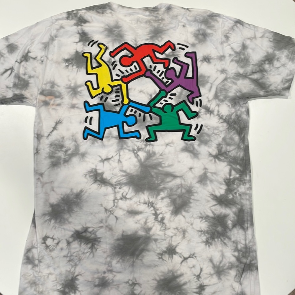 Keith Haring tie dye shirt